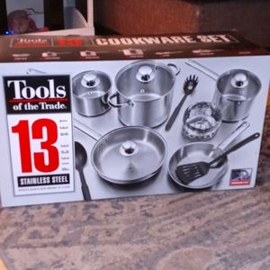 Tools of the trade 13 piece stainless steel set.